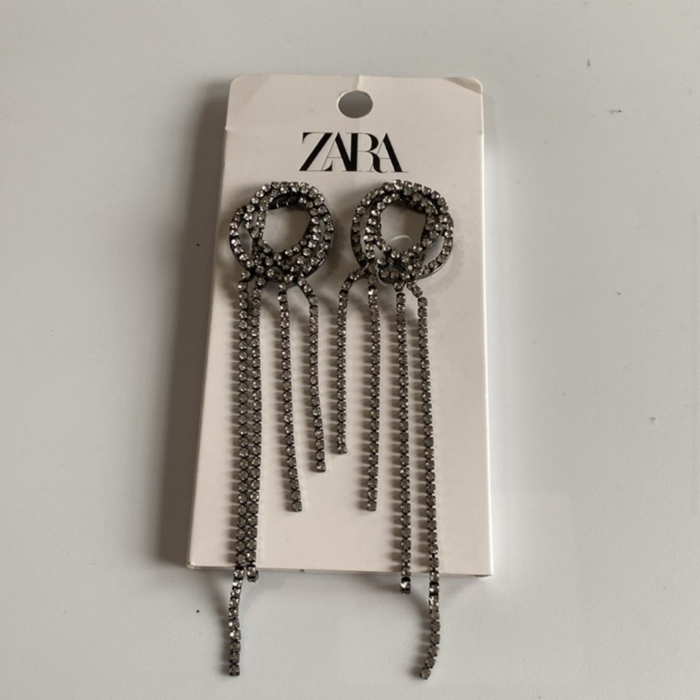 NWT Zara Jewel Strand Earrings - Picture 4 of 9